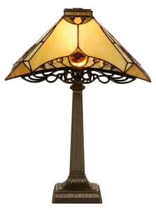 Rustikálna vitrážová stolná lampa Tiffany 36*50