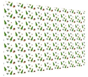 Gario Fototapeta Zelené stromčeky a žalude Veľkosť: 110 x 200 cm, Materiál: Latexová