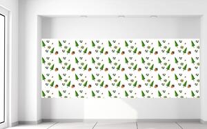 Gario Fototapeta Zelené stromčeky a žalude Veľkosť: 150 x 200 cm, Materiál: Latexová
