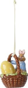 Villeroy & Boch Bunny Tales veľkonočná závesná dekorácia, zajačik Max v košíčku 14-8662-6875