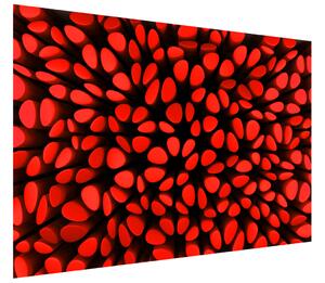 Gario Fototapeta Červené stĺpiky 3D Veľkosť: 200 x 135 cm, Materiál: Latexová