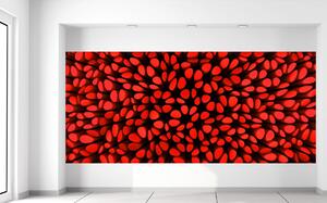 Gario Fototapeta Červené stĺpiky 3D Veľkosť: 536 x 240 cm, Materiál: Latexová