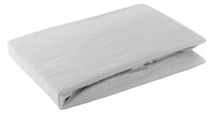 JERSEY PRESTIERADLO 220X240 CM, VÝŠKA 30 CM STRIEBORNÉ