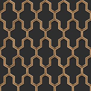 Luxusná vliesová geometrická tapeta WF121025, Wall Fabric, ID Design