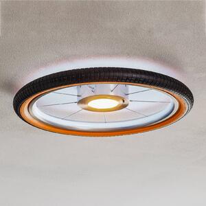 Stropné LED svietidlo Wheel, RGB, čierna