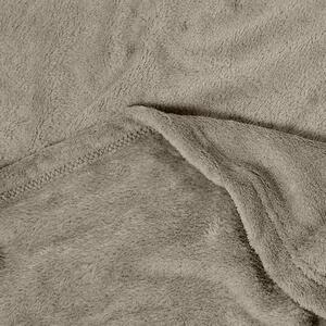 Goldea kvalitná deka z mikrovlákna - tmavo béžová 200 x 230 cm