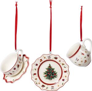 Villeroy & Boch Toy´s Delight Decoration vianočná závesná dekorácia, servis, 3 ks 14-8659-6664