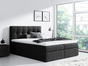 Jednoduchá posteľ Rex 180x200, čierna