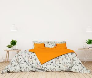 Ervi bavlnené obliečky - romantický vzor/oranžové