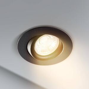 Zapustené stropné LED svetlo DL6809 okrúhle čierna