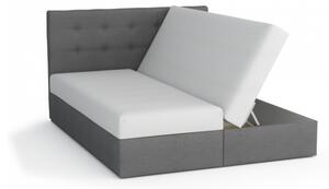 Moderná posteľ s úložným priestorom STIG I 160x200, šedá