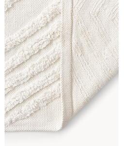 Ručne tkaný bavlnený koberec s reliéfnou štruktúrou Ziggy