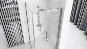 Rea Rapid Slide, sprchovací kút s posuvnými dverami 100(dvere) x 90(stena), 6mm číre sklo, chrómový profil, KPL-K5601