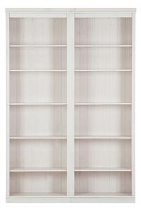 Biela knižnica z borovicového dreva 148x223 cm Anita – Støraa