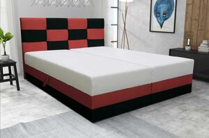 Dizajnová posteľ MARLEN 160x200, červená + čierna
