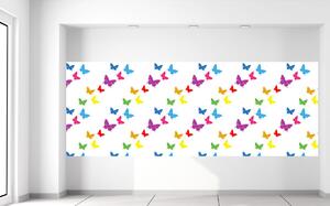 Gario Fototapeta Farebné motýle Veľkosť: 110 x 200 cm, Materiál: Latexová