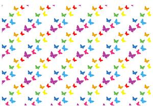 Gario Fototapeta Farebné motýle Veľkosť: 368 x 248 cm, Materiál: Latexová