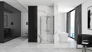 Rea Molier, sprchová kabína 80(dvere) x 90(stena) x 190 cm, 6mm číre sklo, chrómový profil, KPL-K0367