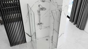 Rea Molier Double, sprchová kabína 100(dvere) x 100(dvere) x 190 cm, 6mm číre sklo, chrómový profil, 50206