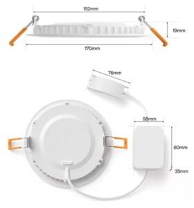Philips - stmievateľné RGBW LED kúpeľňové podhľadové svietidlo Hue SLIM LED/12W/230V IP44