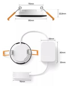 Philips -LED RGBW stmievateľné kúpeľňové podhľadové svietidlo Hue SLIM LED/8,3W/230V IP44