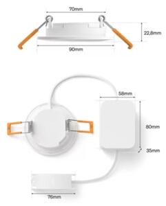 Philips - LED RGBW stmievateľné kúpeľňové podhľadové svietidlo Hue SLIM LED/8,3W/230V IP44