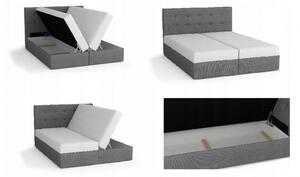 Moderná posteľ s úložným priestorom 140x200 STIG II - hnedá