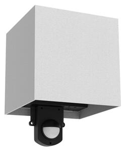 Brilagi - LED vonkajšie nástenné svietidlo so senzorom CUBE LED/6W/230V šedé IP65