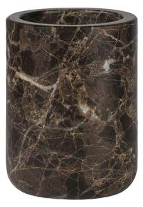 Hnedý mramorový téglik na zubné kefky Marble - Mette Ditmer Denmark