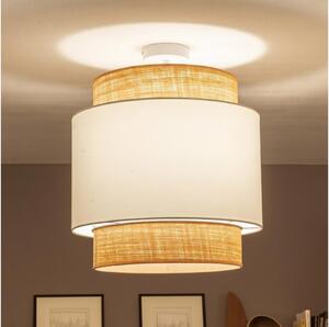 Brilagi - LED prisadený luster CERIA 1xE27/60W/230V pr. 40 cm béžová/biela