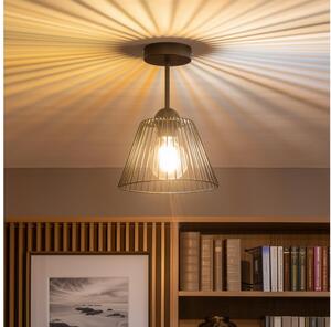 Brilagi - LED Prisadený luster CERIA WIRE 1xE27/60W/230V pr. 21 cm čierna