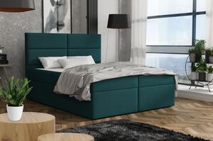 Elegantná posteľ 120x200 ZINA - modrozelená