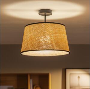 Brilagi - LED prisadený luster CERIA 1xE27/60W/230V pr. 35 cm čierna/béžová