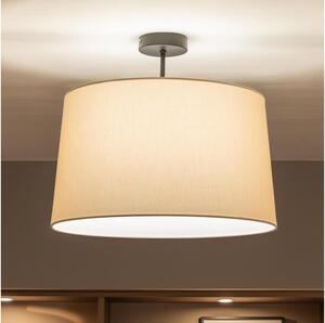 Brilagi - LED Prisadený luster CERIA 1xE27/60W/230V pr. 45 cm čierna/béžová