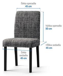 Bielastické poťahy VITTORIA šedá stoličky s operadlom 2 ks (45 x 45 x 50 cm)