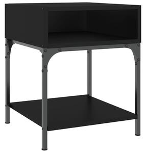 Nočný stolík čierny 40x41x50 cm kompozitné drevo