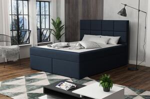 Čalúnená posteľ s prešívaním 120x200 BEATRIX - modrá 1