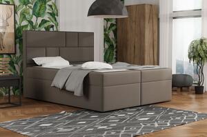 Dizajnová posteľ s úložným priestorom 140x200 MELINDA - hnedá 3