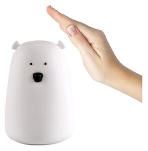 LED RGB Detská dotyková lampička BEAR LED/0,8W/5V biela + USB
