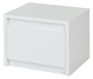 Nočný stolík ITALIA, 47x35x41, biela