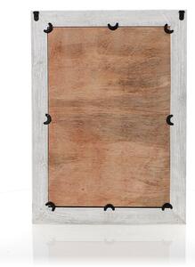 Dekorstudio Zrkadlo v drevenom ráme 48x66cm - sivé