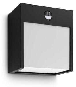 BRILAGI-LED Vonkajšie nástenné svietidlo so senzorom TERNI LED/12W/230V čierna IP44