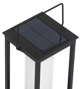 Moderné vonkajšie svietidlo čierne vrátane LED a stmievača slnka - Denlu