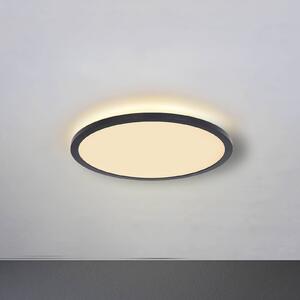 Stropné LED Sapana, čierna, okrúhle, stmievateľné