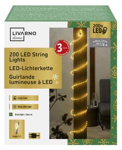 Livarno home Svetelná reťaz, 200 LED (strieborná reťaz, teplá biela) (100367220)