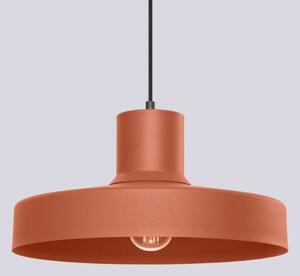 Sollux SL.1706 - Luster na lanku BILO 1xE27/15W/230V pr. 35 cm oranžová