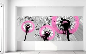 Gario Fototapeta Jemné ružové púpavy Veľkosť: 268 x 100 cm, Materiál: Latexová