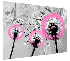 Gario Fototapeta Jemné ružové púpavy Veľkosť: 110 x 200 cm, Materiál: Latexová