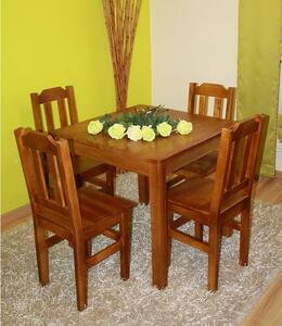 Drevený stôl WOOD 1, štvorcový, 70x70 cm, dub