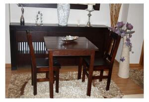 Drevený stôl, čtvercový 60x60 - orech